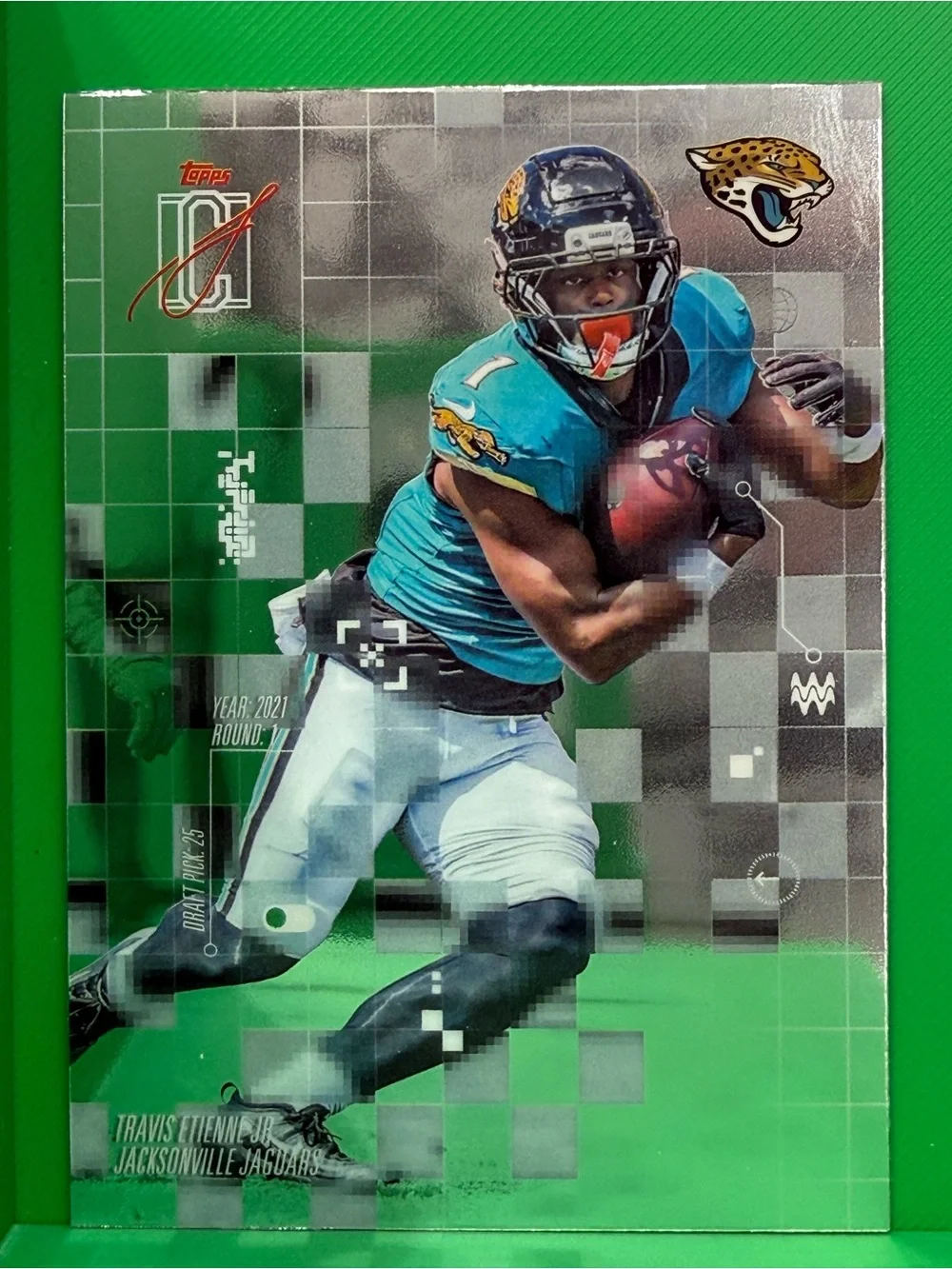 2025 Topps Signature Class After Image AI-5 Travis Etienne jr.  RC Jaguars